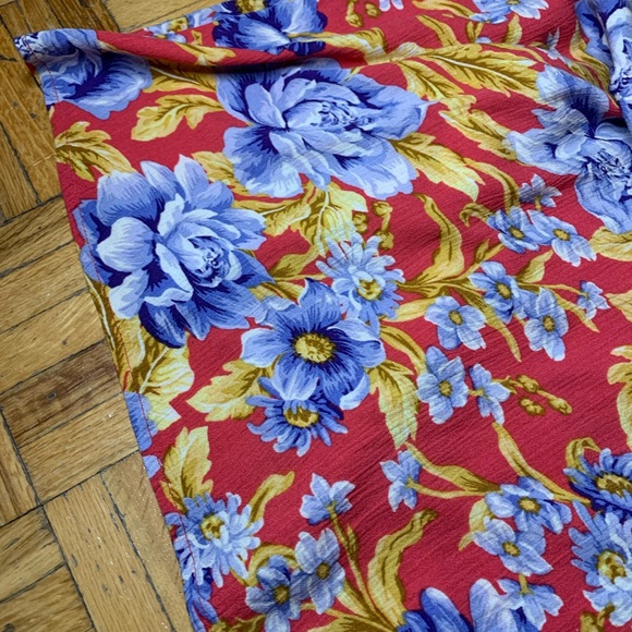 NEW FUNKY FLORAL SLEEVELESS FLORAL DRESS SUNDRESS BIG FLOWER PATTERN DRESS - Picture 6 of 14